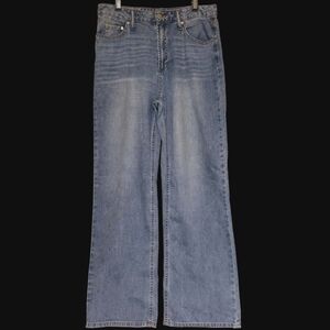 Oat New York Jeans Cloud Luxe Denim Wide Leg Size 8 / 31 Waist / 31 Inseam